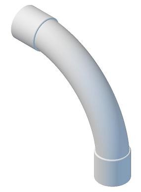 Standard Sweep Bends Range - NBN Conduit (White)