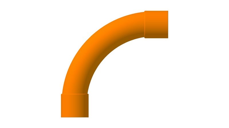 Large Sweep Bends Range - Electrical Conduit (Orange)