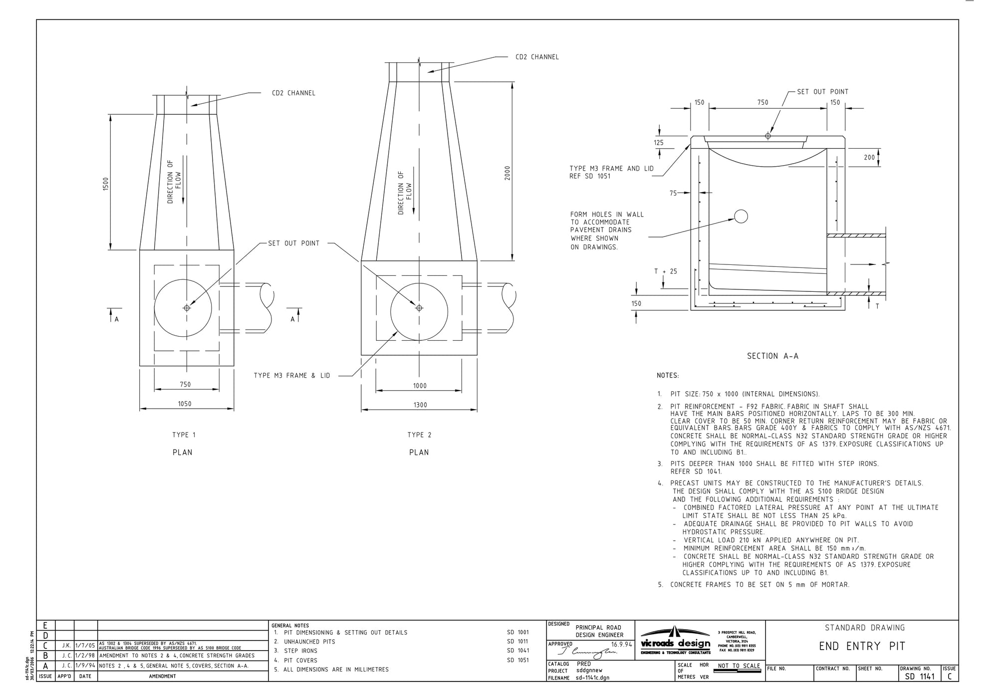 SD-1141 - End Entry Pit