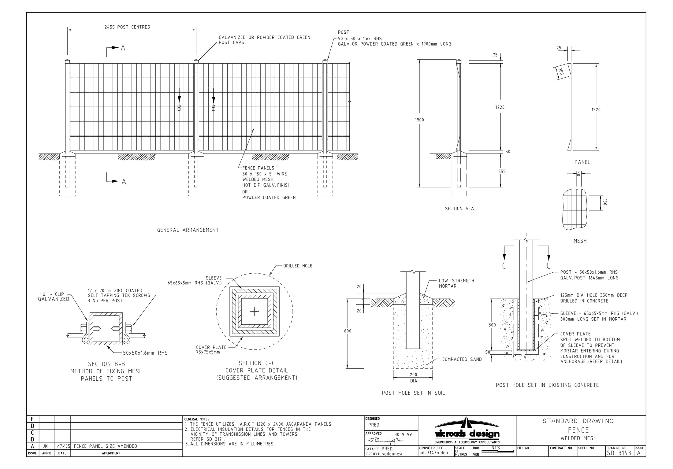 SD3143 - Fence - Welded Mesh