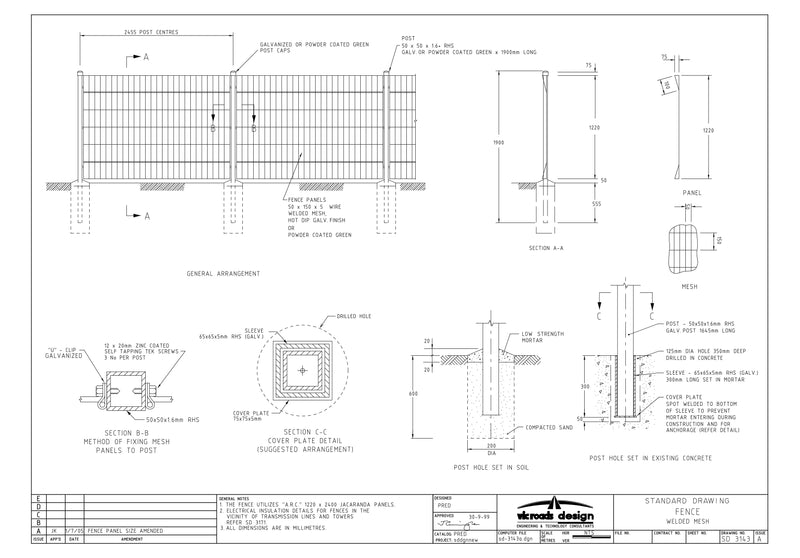 SD3143 - Fence - Welded Mesh